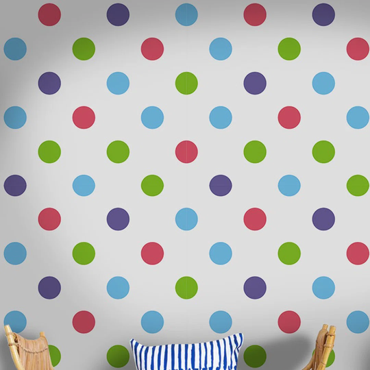 Joanah Big Polka Dotsful Wallpaper