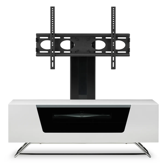 Alphason Chromium 2 1000 + Bracket TV Stand - White