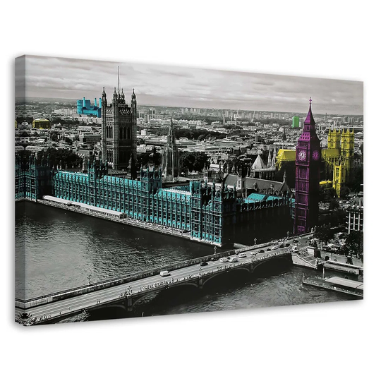 Canvas Print London City Colourful