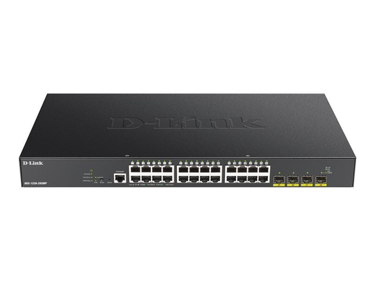 D-Link DGS-1250-28XMP 28-Port 10-Gigabit Smart Managed PoE Switch