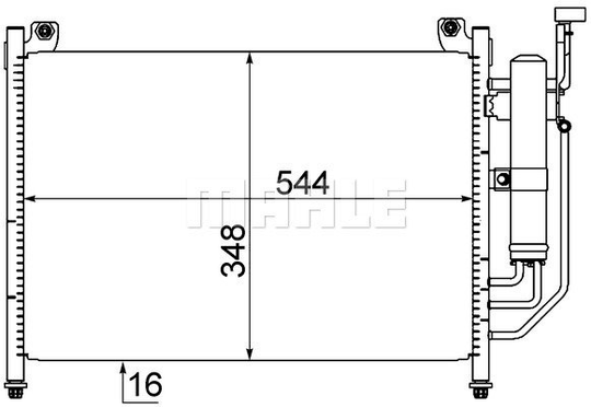Condenser Air Conditioning 8FC351310-231 by BEHR