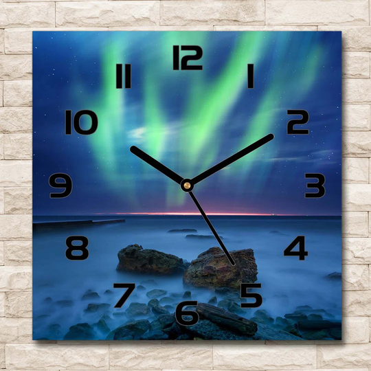 Hiler Aurora Borealis Silent Wall Clock
