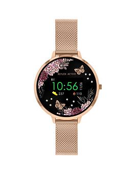 Reflex Active Series 3 smart watch with colour screen, crown navigation and upto 7 day battery life, Rose Gold, Women