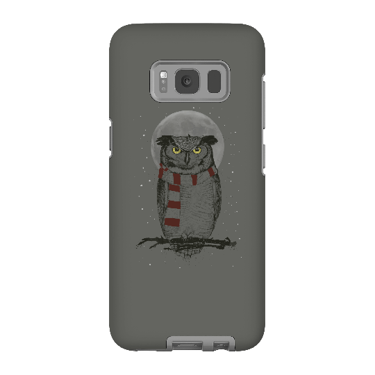 Balazs Solti Owl And Moon Phone Case for iPhone and Android - Samsung S8 - Tough Case - Gloss