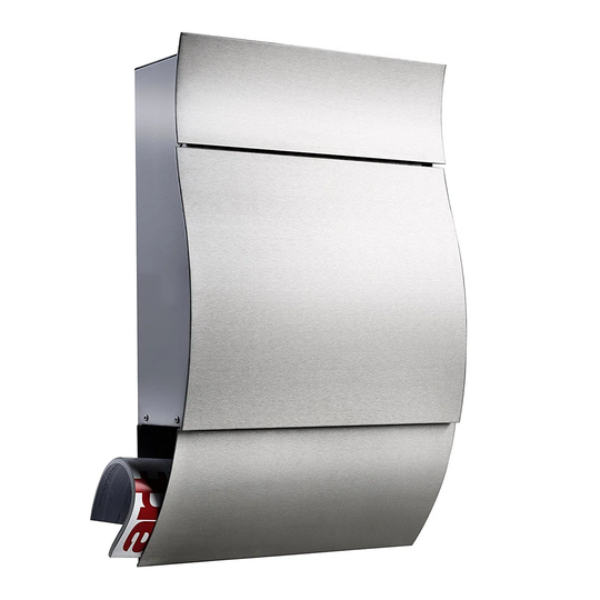 Opera Premium Wall Mounted Stainless Steel Lockable Weatherproof Post Box
