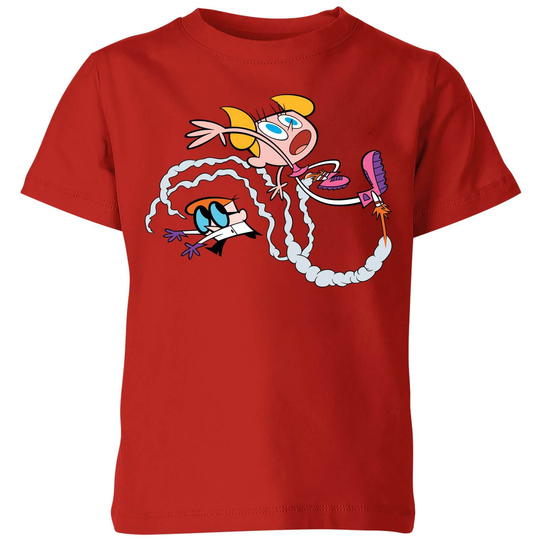 Dexters Lab Rocket Shoes Kids' T-Shirt - Red - 3-4 Years - Red