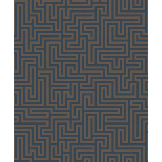 Holden Decor Labyrinth Navy Wallpaper
