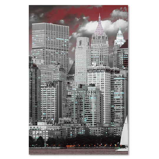 Canvas Print, Cities And Gray Architecture 16343