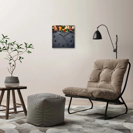 Juleah Herbs and Spices Silent Wall Clock