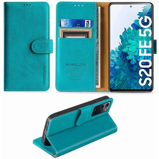 FMPCUON Compatible with Cover for Samsung Galaxy S20 FE 5G Case,PU Leather Flip Phone Case Cover with Magnetic Closure Card...