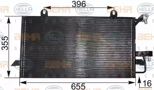 Condenser Air Conditioning 8FC351300-021 by Hella