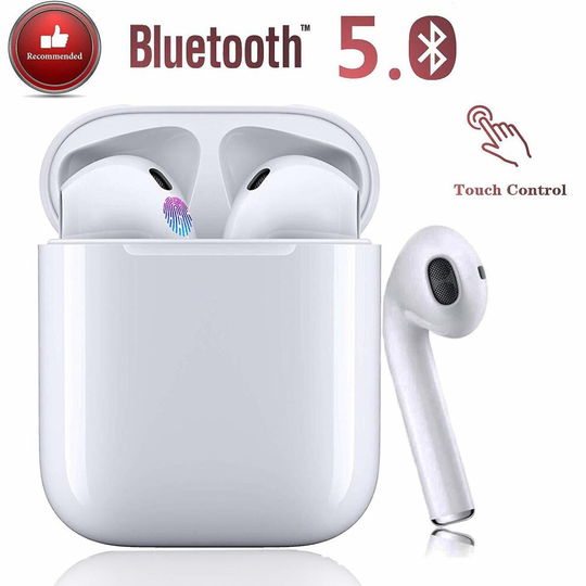 Bluetooth 5.0 Noise Canceling Wireless Bluetooth Headphones 3D Stereo IPX7 Waterproof Auto Pairing Waterproof Fast Charging for Apple / AirPods /