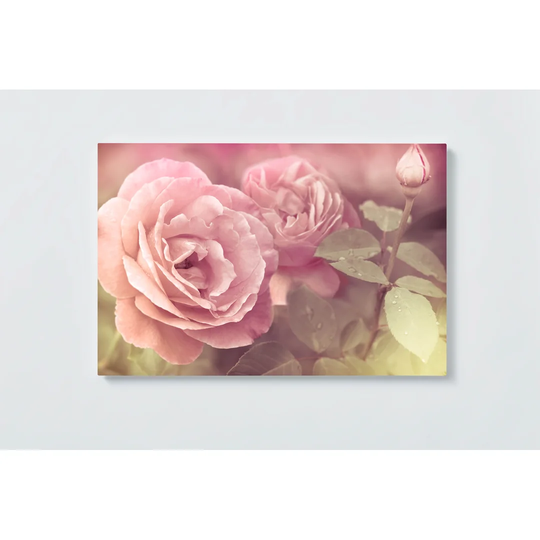 Roses Motif Magnetic Wall Mounted Cork Board