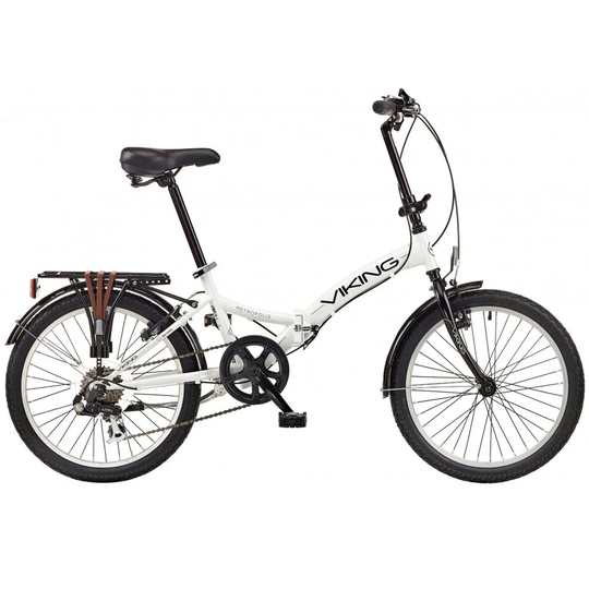 Viking Metropolis 20" Wheel 6 Speed Folding Bike - White
