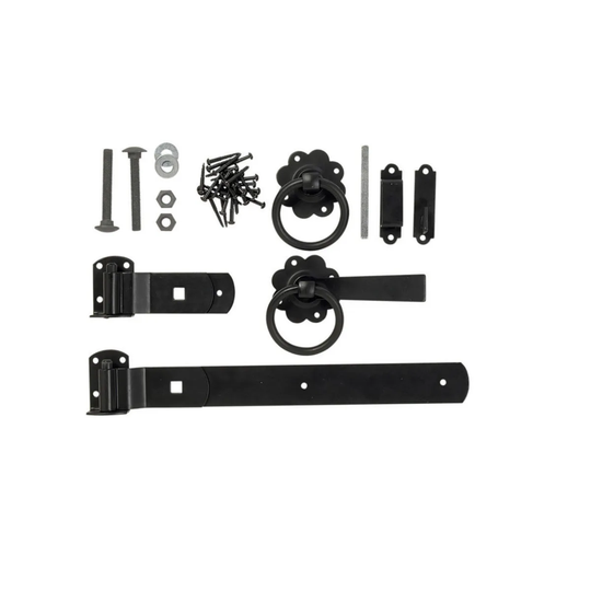 Forest Garden Europa Gate Fixings - Black Zinc Coated