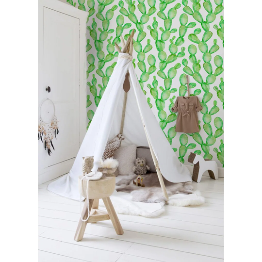 Walllpaper Roll 360X250cm Kitchen Livingroom Bedroom Mural Decoration Wallpaper Material With Print - Cactus Cactus