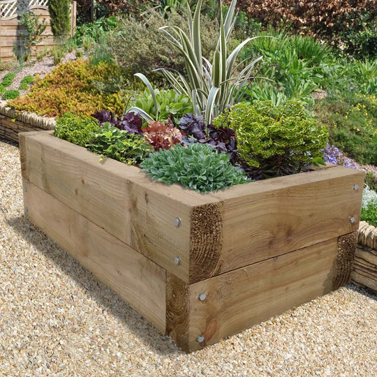 Forest Garden 4' x 2' Sleeper Raised Bed