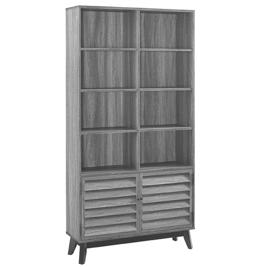 Dorel Vaughn Bookcase - Grey Oak