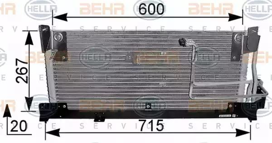 Condenser Air Conditioning 8FC351037-581 by Hella