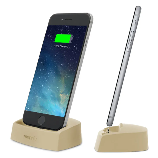 Mophie Desktop Dock Lighting Charger for iPhones - Gold