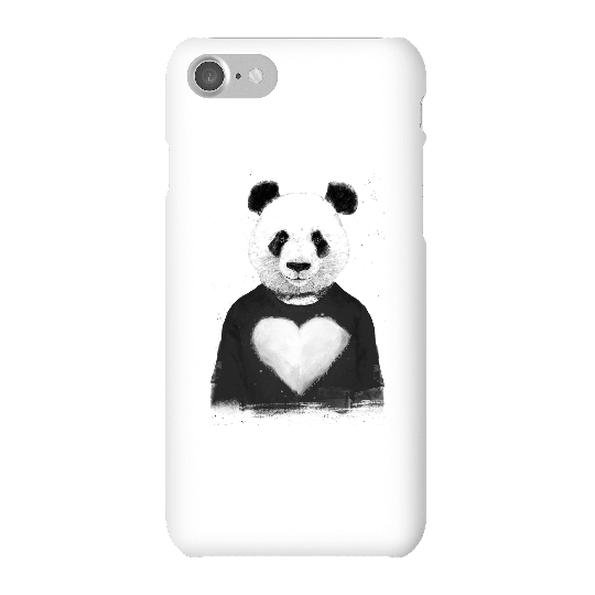 Balazs Solti Panda Love Phone Case for iPhone and Android - iPhone 7 - Snap Case - Gloss