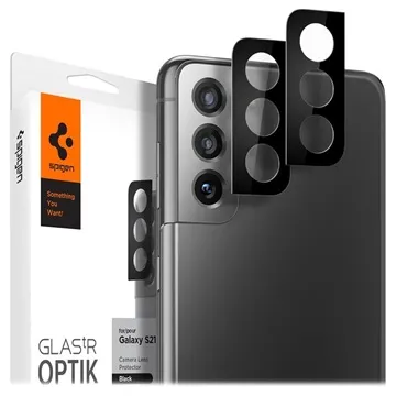 Spigen Optik.tR Samsung Galaxy S21+ 5G Camera Lens Protector - Black