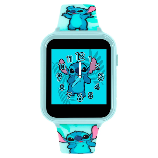 Disney Lilo and Stitch kids interactive watch with printed soft silicone strap.
