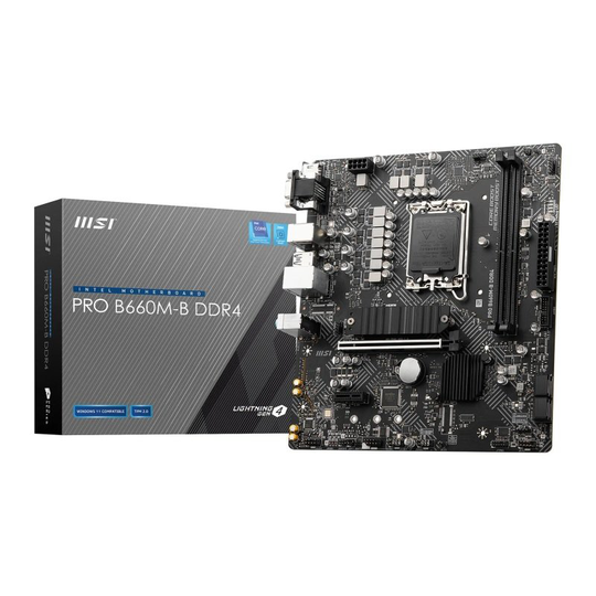 MSI PRO B660M-B DDR4 mATX Motherboard