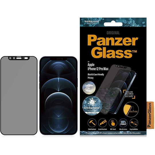PanzerGlass Apple Iphone 12 Pro Max Camslider Privacy - Black