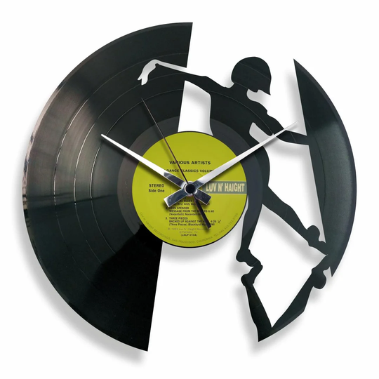 Vinyl Inspired by Jazz Dance 30cm Silent Wall Clock