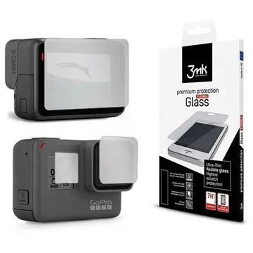 3MK FlexibleGlass GoPro Hero 5/6/7 Hybrid Screen Protector - 7H, 0.2mm