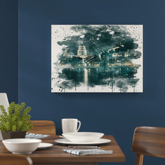 'St. Paul's Cathedral London' Graphic Art Print Poster