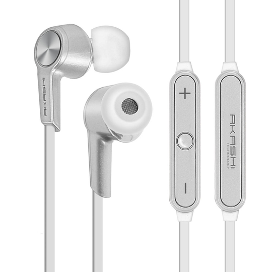 Bluetooth in-ear headphones Magnetic HD Audio Akashi- Silver