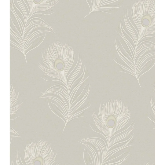 Holden Decor Heavy Weight Vinyl Pavona Taupe Wallpaper