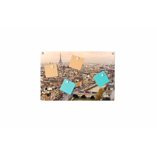 Paris Eifel Tower Magnetic Wall Mounted Photo Memo Board