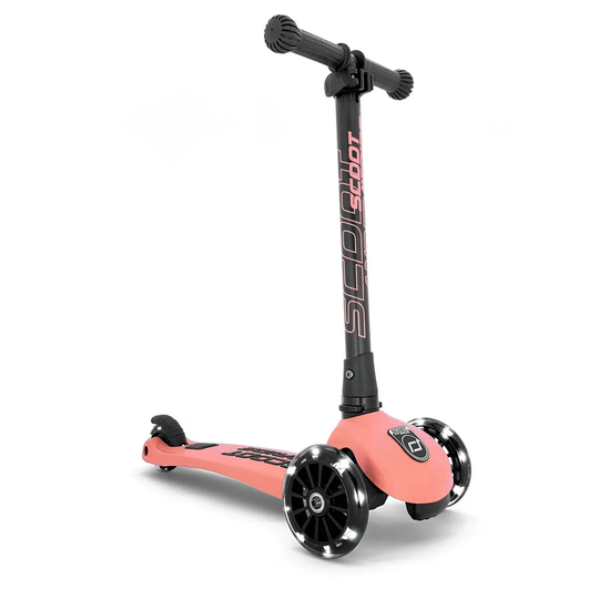 Scoot and Ride Highway Kick 3 Scooter LED Peach