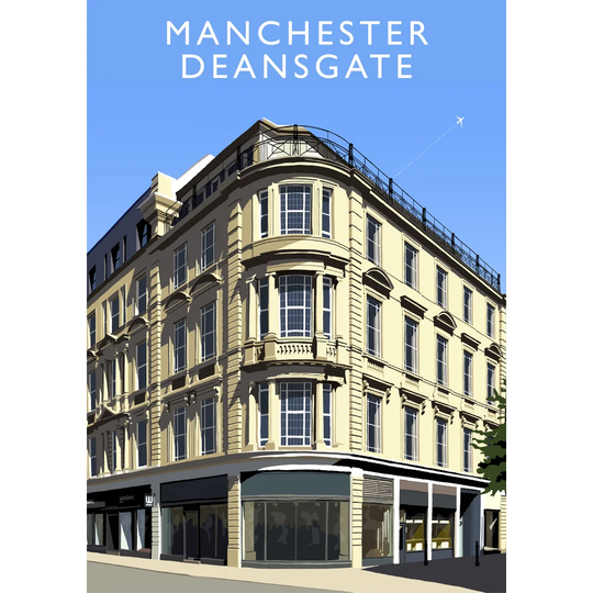 Manchester Deansgate by Richard O'Neil - Graphic Art Print on Paper
