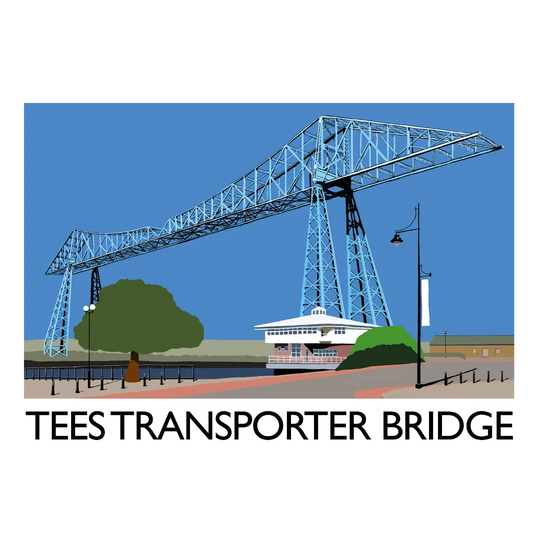 Tees Transporter Bridge by Richard O'Neil - Graphic Art Print on Paper