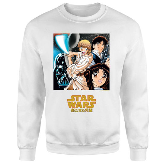 Star Wars Manga Style Sweatshirt - White - M