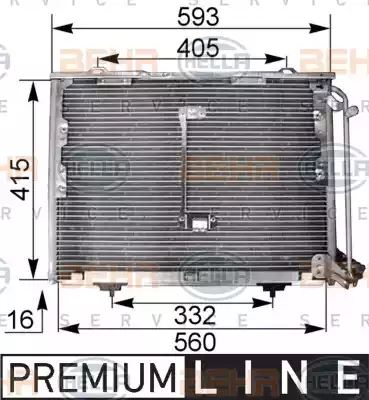Condenser Air Conditioning 8FC351036-011 by BEHR