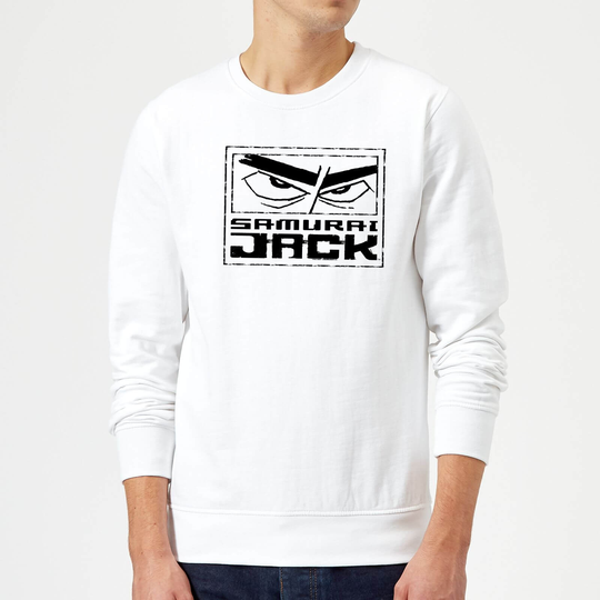 Samurai Jack Stylised Logo Sweatshirt - White - M - White