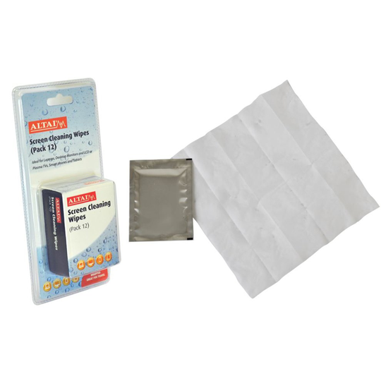 Screen Cleaning Wipes (Pack 12)