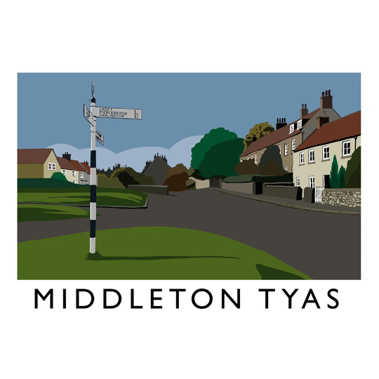 Middleton Tyas by Richard O'Neil - Graphic Art Print on Paper