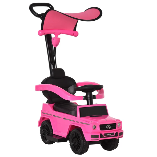 Reiten Kids Benz G350 Ride-on Sliding Car & Stroller - Pink