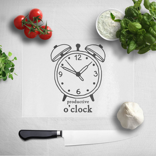 Productive O'Clock Chopping Board