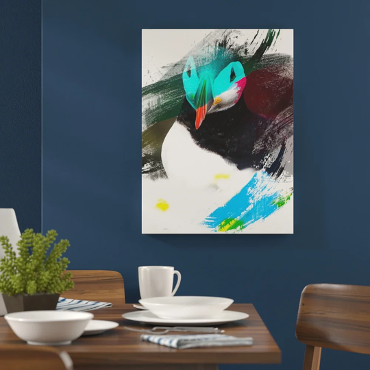 'Atlantic Puffin Bird' Graphic Art Print Poster