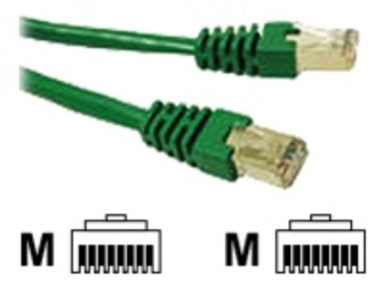 C2G, SHIELD CAT5E MOULDED PATCH CBL GRN, 1m