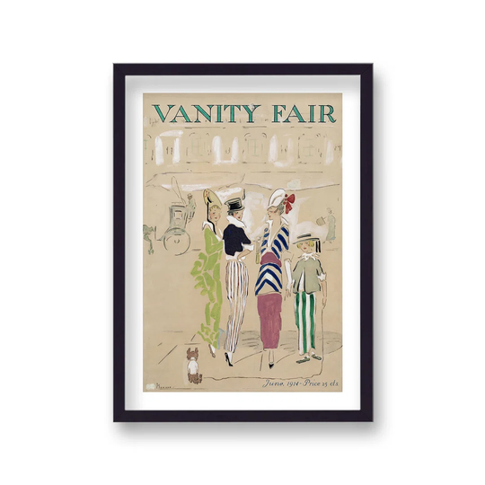Vintage Vanity Fair Publication Cover Fashion