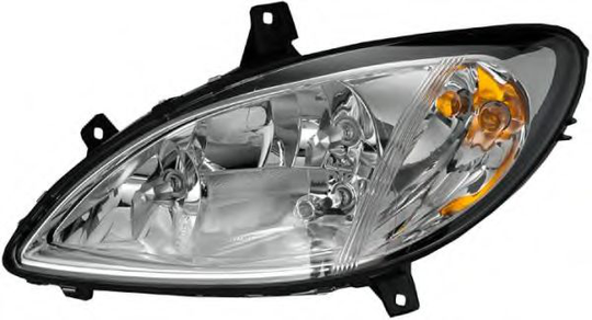 Headlight Halogen 1LG246041-041 by Hella Right