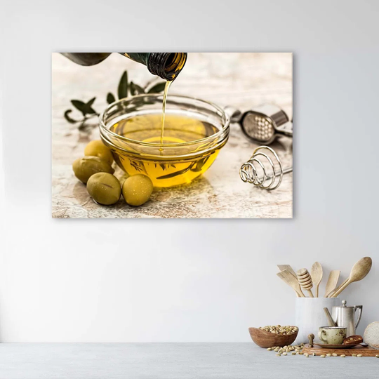 Canvas Print Olive Oil Olives